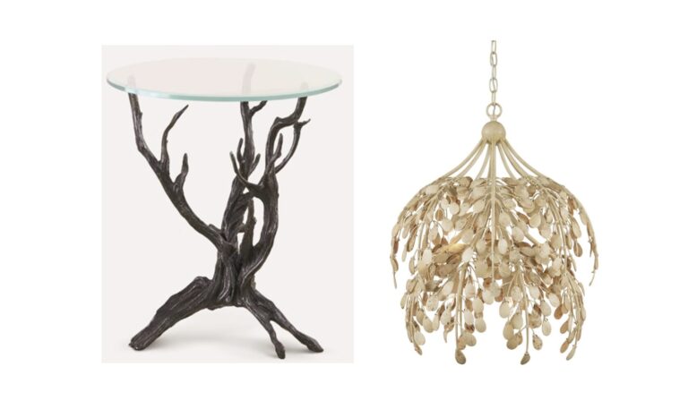 Nature-inspired Table and Chandelier Design
